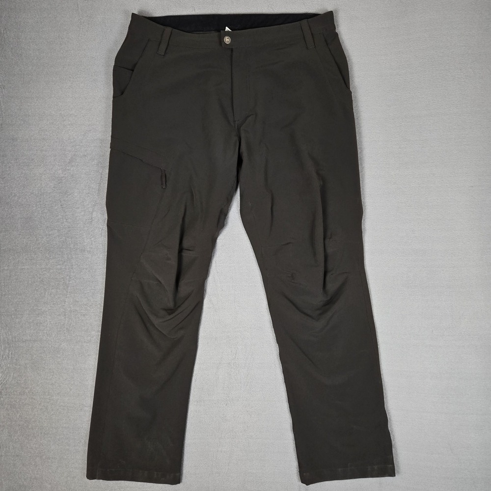 Backcountry Pants Mens XL 38x32 Black Hiking Cargo‎ Trail Stretch Softshell